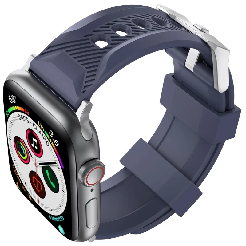 AHASTYLE WA10 Apple Watch Series 8 (45mm) / Watch Ultra silicone strap - Wine Red