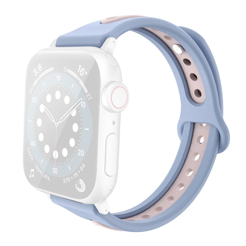 AHASTYLE WA13 Apple Watch Series 8 (41mm) dual color silicone strap