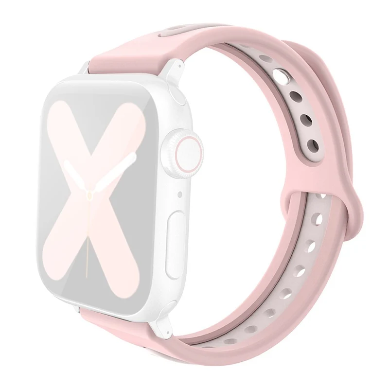 AHASTYLE WA13 Apple Watch Series 8 (41mm) dual color silicone strap
