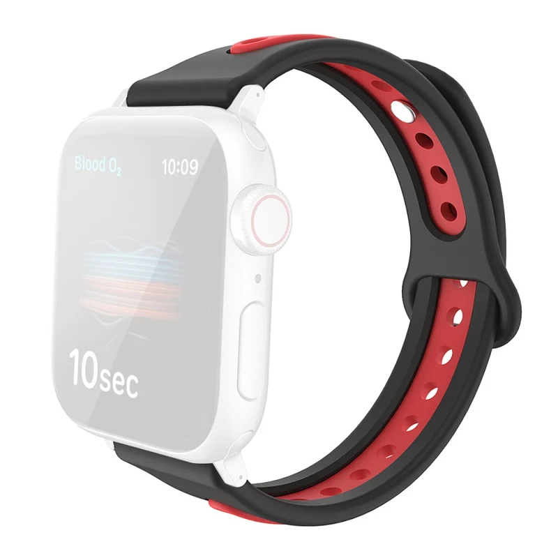 AHASTYLE WA13 Apple Watch Series 8 (45mm) / Watch Ultra dual color silicone strap