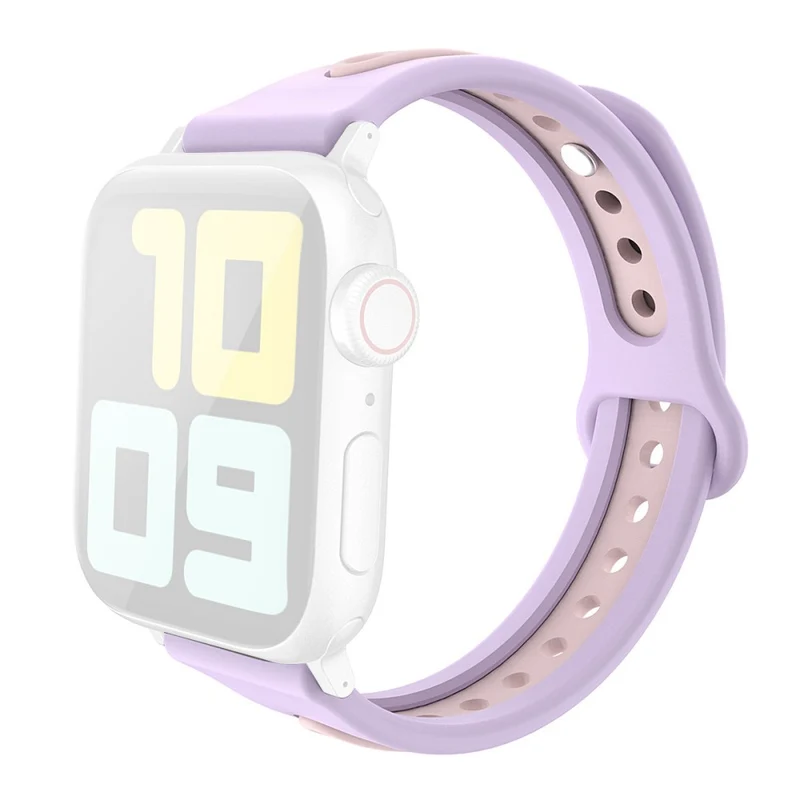 AHASTYLE WA13 Apple Watch Series 8 (45mm) / Watch Ultra dual color silicone strap