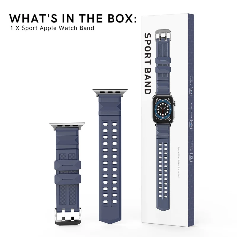 AHASTYLE WA12 Apple Watch Series 8 (41mm) silicone strap