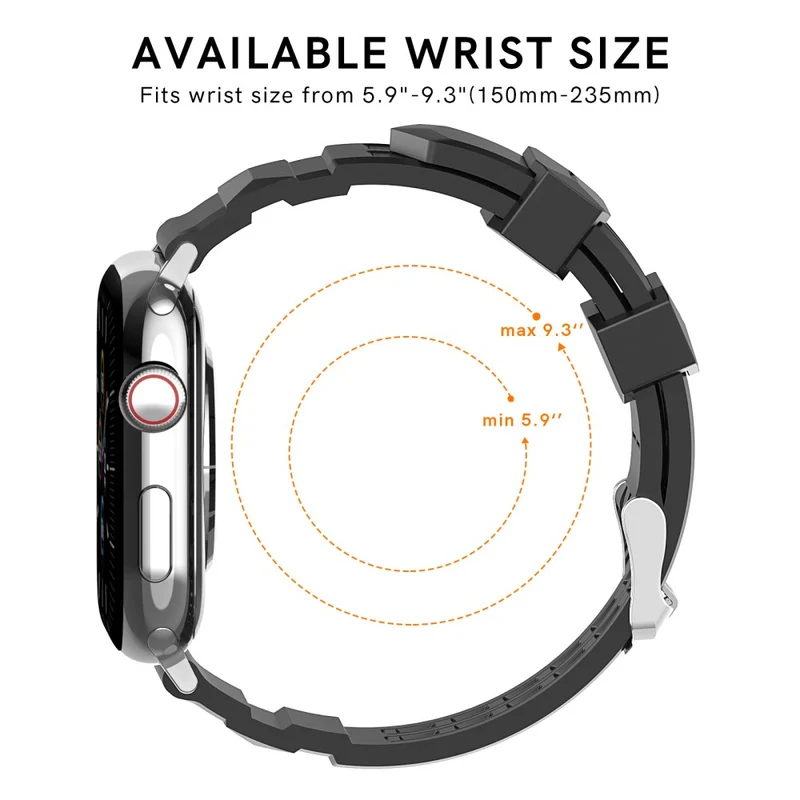 AHASTYLE WA12 Apple Watch Series 8 (45mm) / Watch Ultra silicone strap