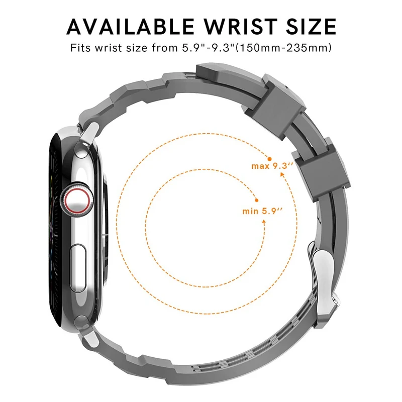 AHASTYLE WA12 Apple Watch Series 8 (45mm) / Watch Ultra silicone strap