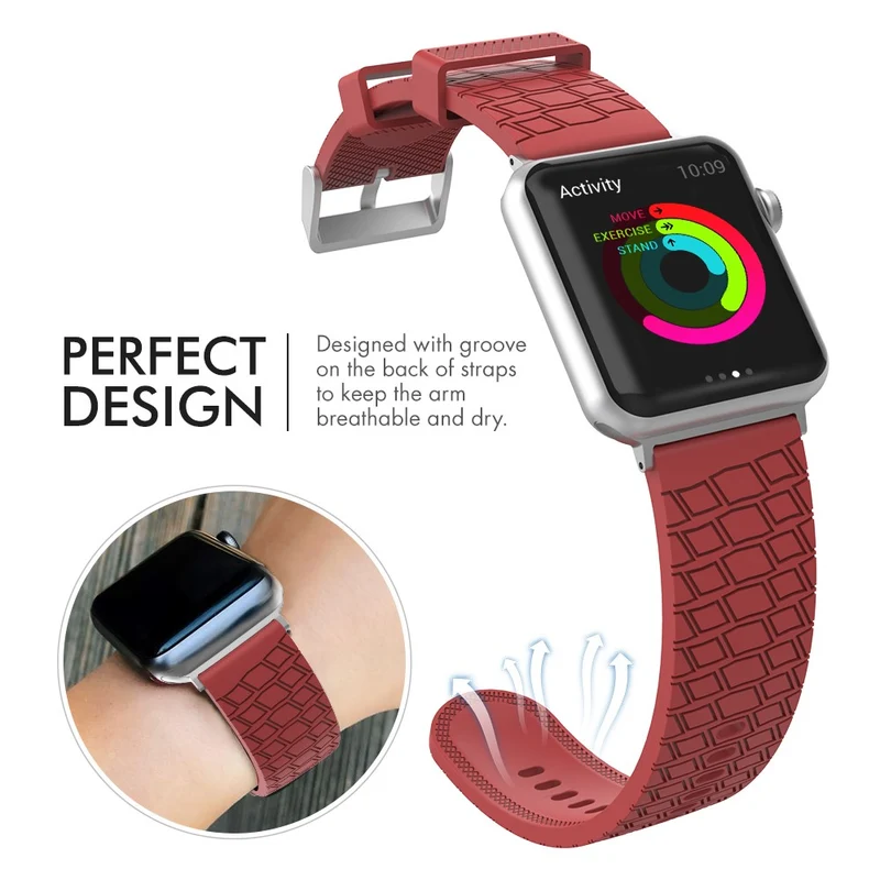 AHASTYLE WA03 Apple Watch Series 8 (41mm) silicone strap