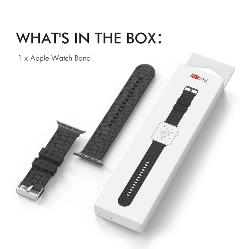 AHASTYLE WA03 Apple Watch Series 8 (41mm) silicone strap