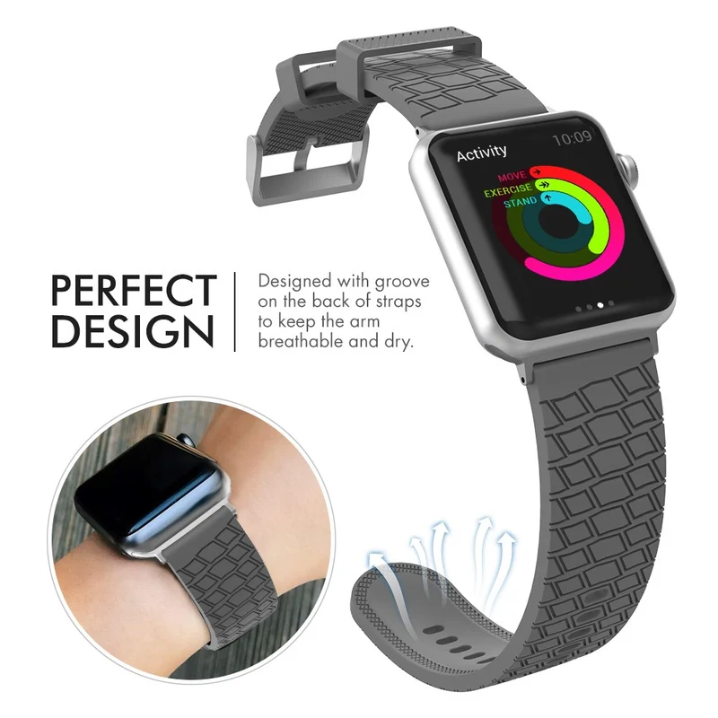 AHASTYLE WA03 Apple Watch Series 8 (41mm) silicone strap