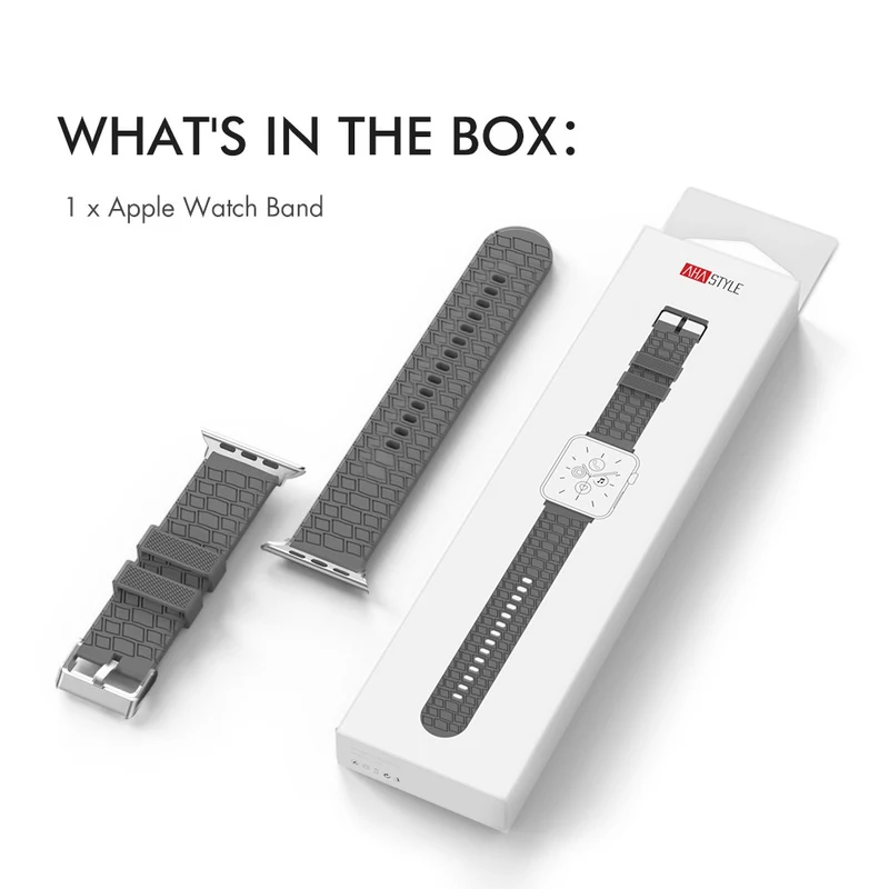 AHASTYLE WA03 Apple Watch Series 8 (41mm) silicone strap