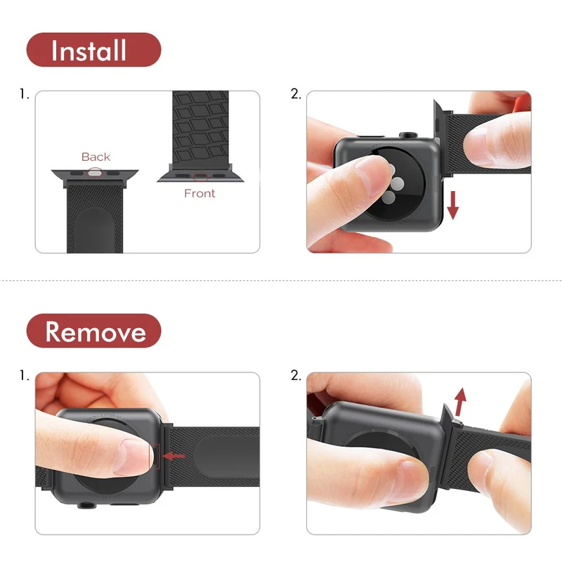 AHASTYLE WA03 Apple Watch Series 8 (45mm) / Watch Ultra silicone strap