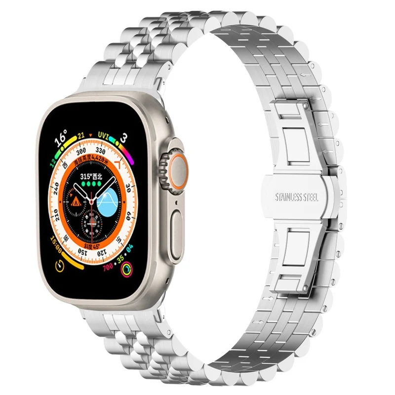 Stainless steel strap with tool for Apple Watch Series 8 (41mm)