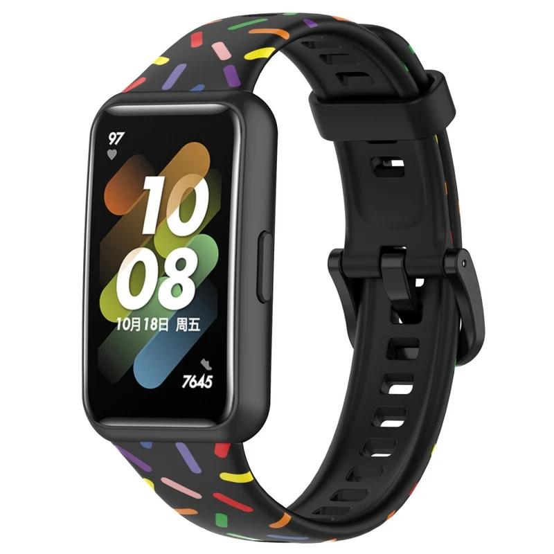 Huawei Band 7 silicone colorful spotted style strap