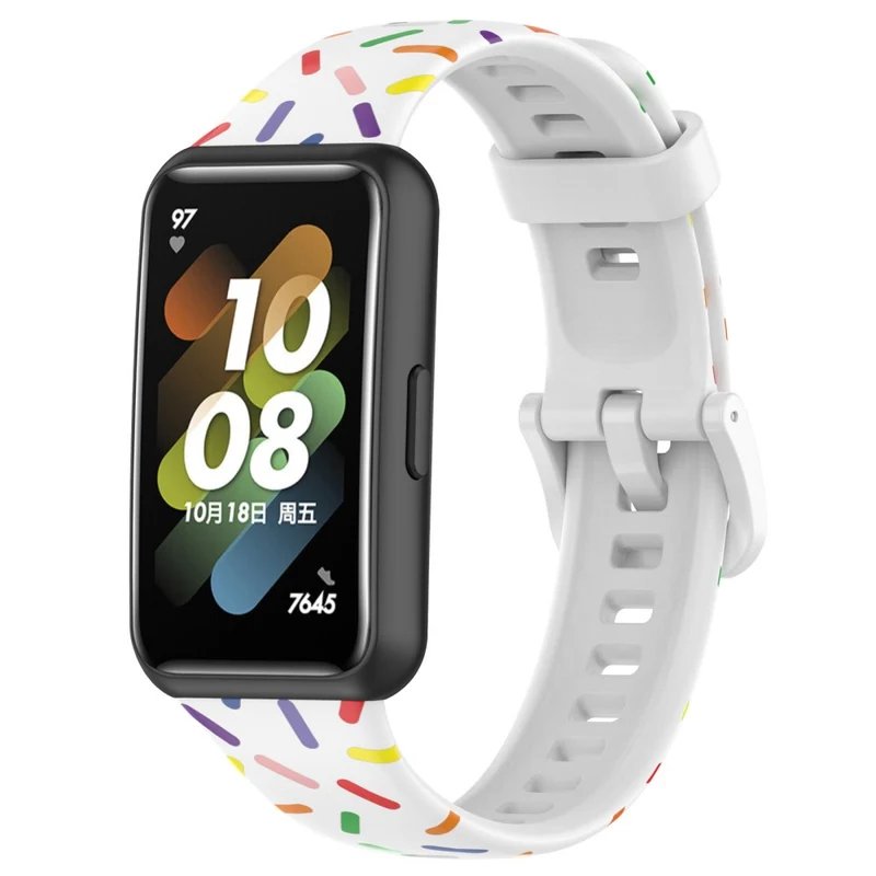 Huawei Band 7 silicone colorful spotted style strap