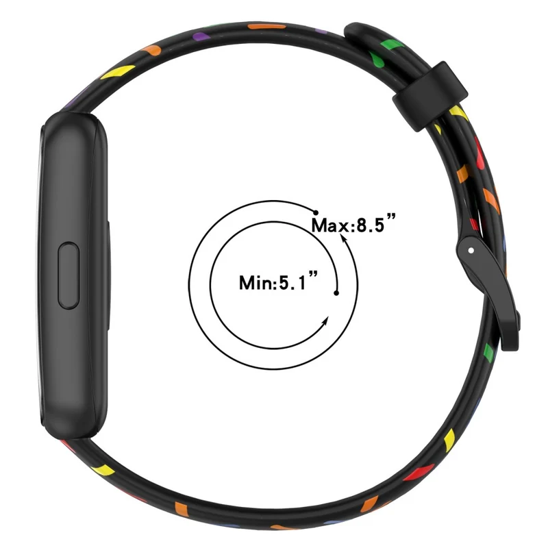 Huawei Band 7 silicone colorful spotted style strap
