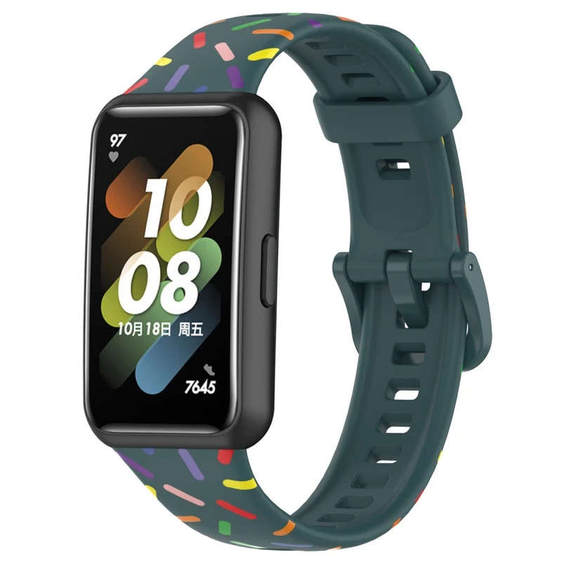 Huawei Band 7 silicone colorful spotted style strap