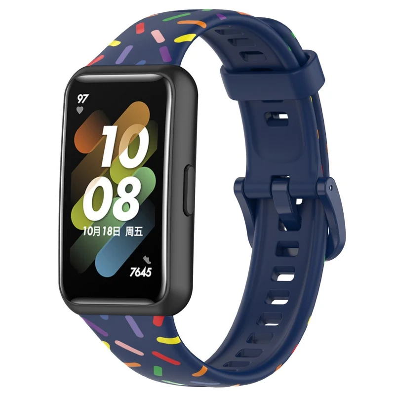 Huawei Band 7 silicone colorful spotted style strap