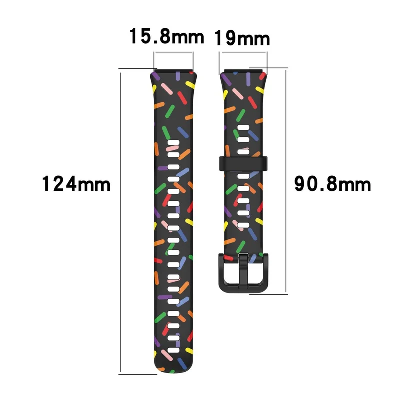 Huawei Band 7 silicone colorful spotted style strap