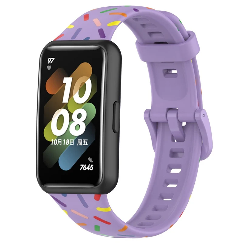 Huawei Band 7 silicone colorful spotted style strap