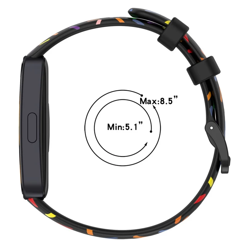 Huawei Band 8 silicone colorful spotted style strap