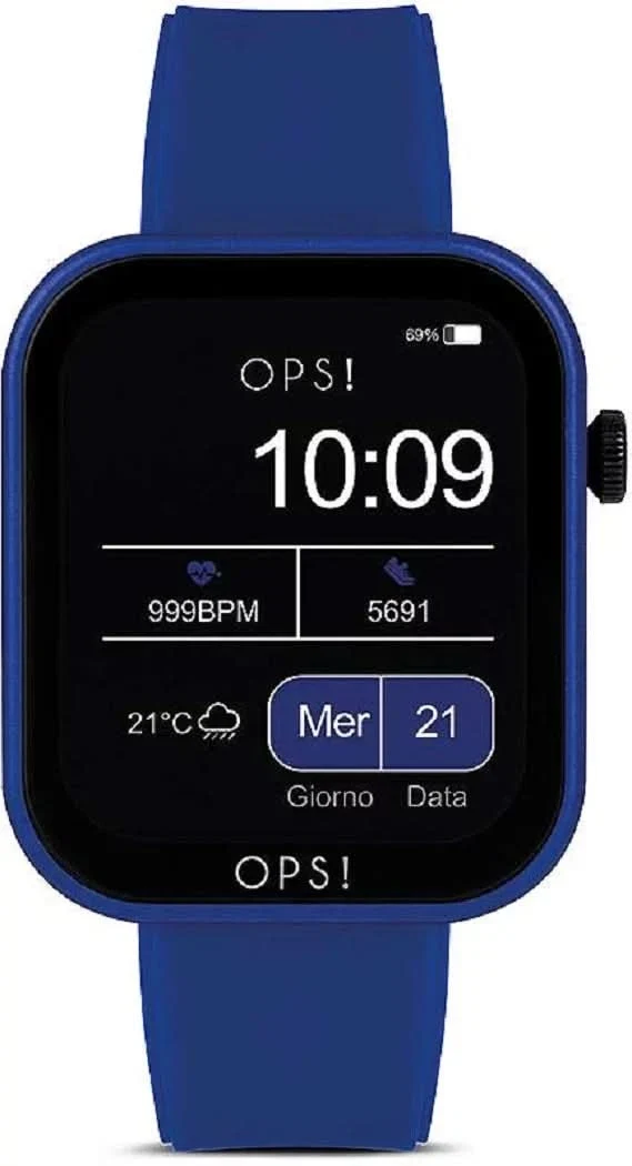 OPS! Active Call OPSSW-29 Unisex-Smartwatch • Italienisches Fashion-Design • Bluetooth Call & Fitness