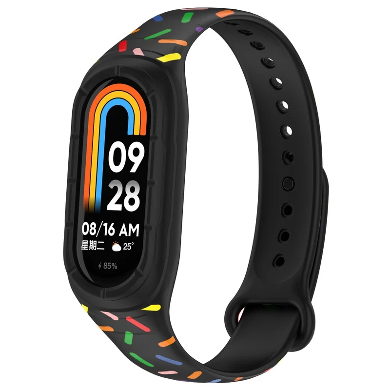 Xiaomi Smart Band 8 silicone colorful spotted style strap