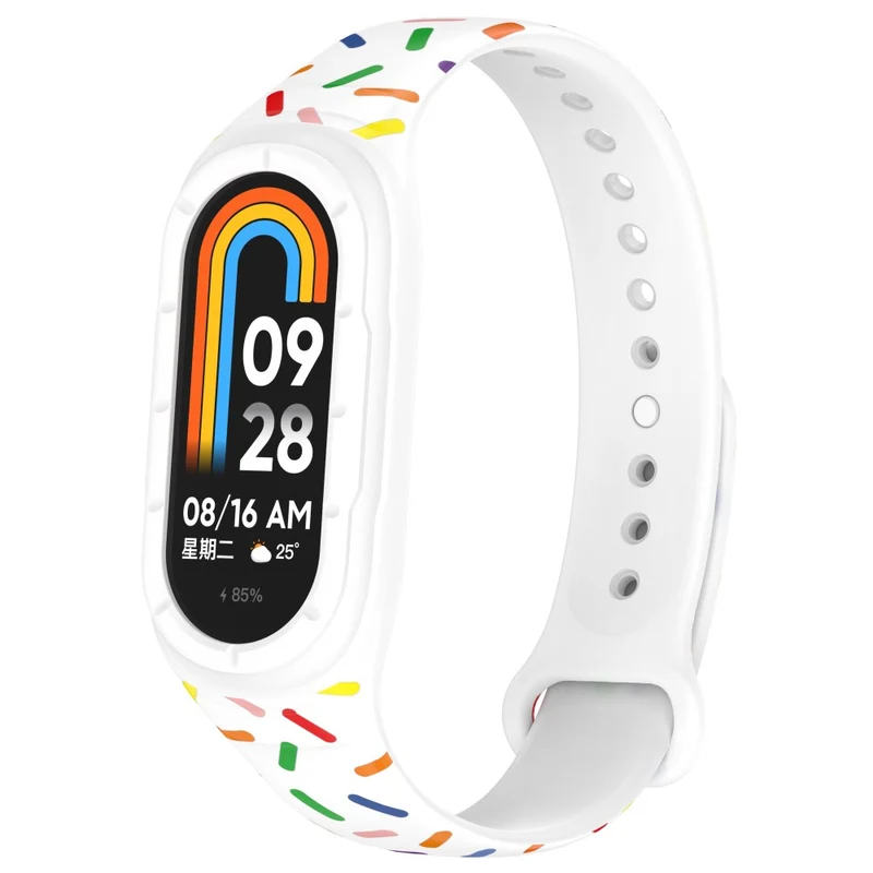 Xiaomi Smart Band 8 silicone colorful spotted style strap