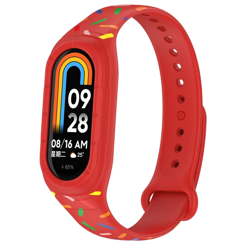 Xiaomi Smart Band 8 silicone colorful spotted style strap
