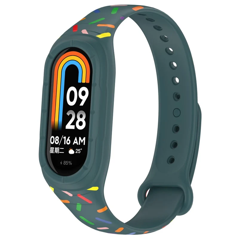 Xiaomi Smart Band 8 silicone colorful spotted style strap