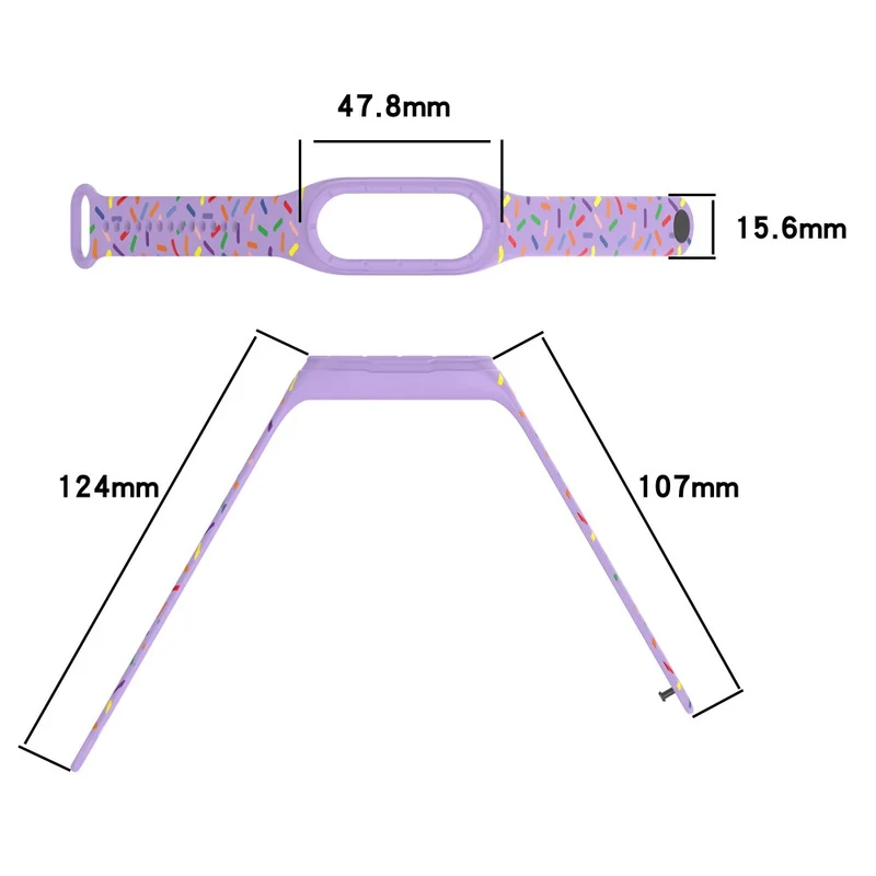 Xiaomi Smart Band 8 silicone colorful spotted style strap