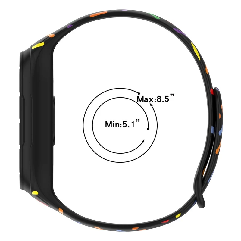 Xiaomi Smart Band 8 silicone colorful spotted style strap