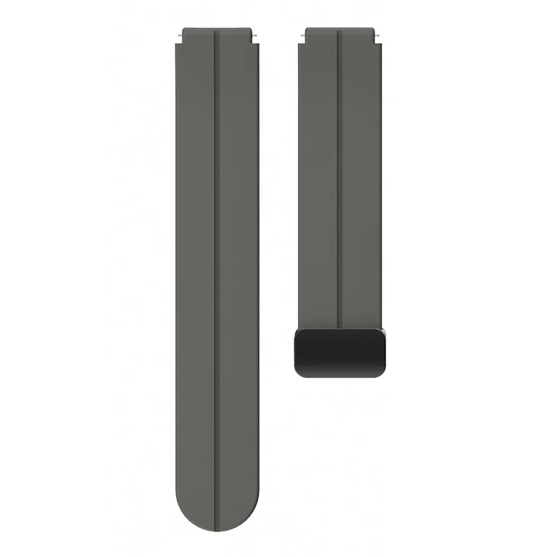 19mm silicone strap with silver buckle for Haylou / Noise / Letscom / Willful / Umidigi watch