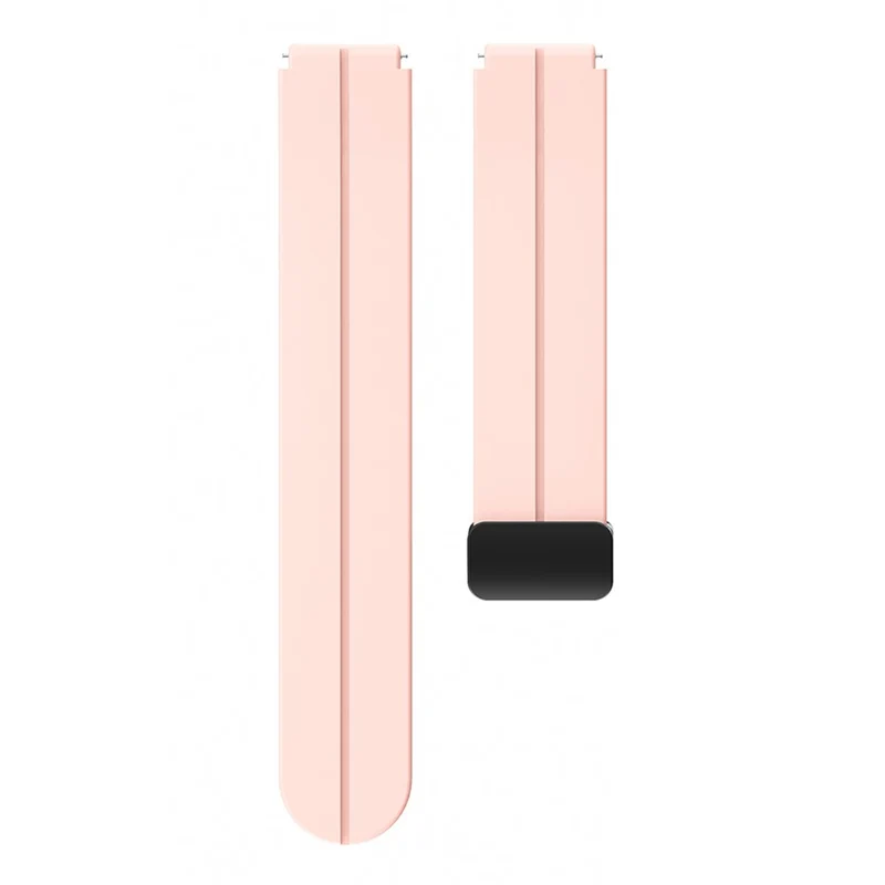 19mm silicone strap with silver buckle for Haylou / Noise / Letscom / Willful / Umidigi watch