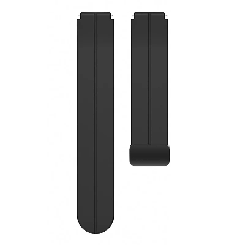 19mm silicone strap with silver buckle for Haylou / Noise / Letscom / Willful / Umidigi watch