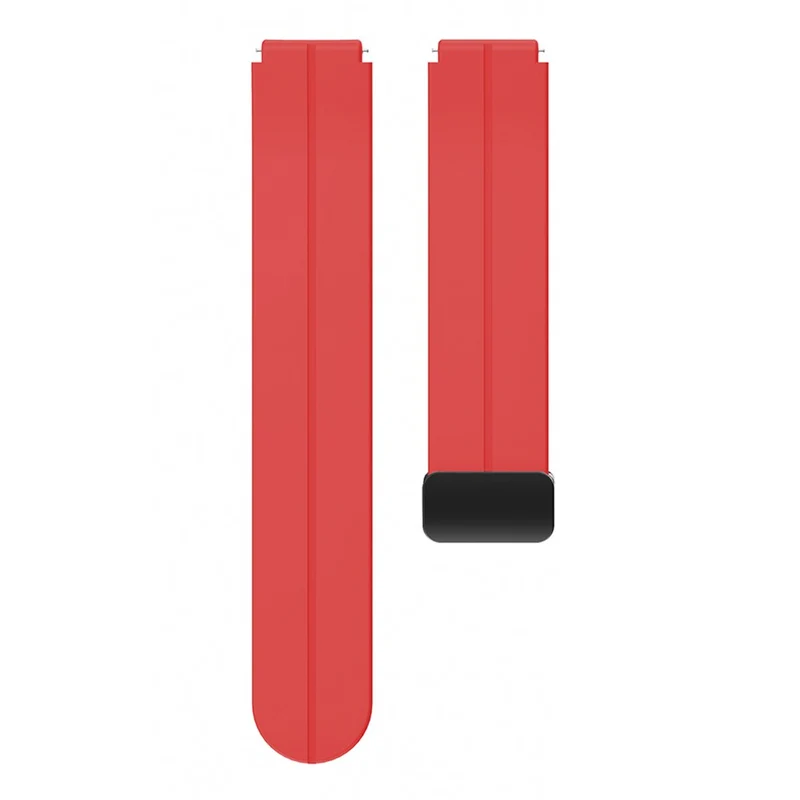 19mm silicone strap with silver buckle for Haylou / Noise / Letscom / Willful / Umidigi watch