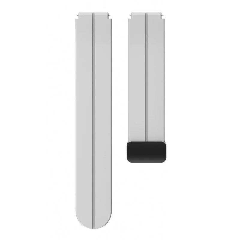 19mm silicone strap with silver buckle for Haylou / Noise / Letscom / Willful / Umidigi watch