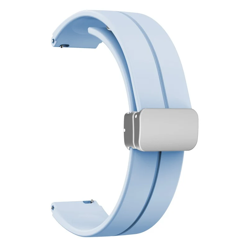 16mm silicone strap with silver buckle for Keep / Huawei / Timex watch