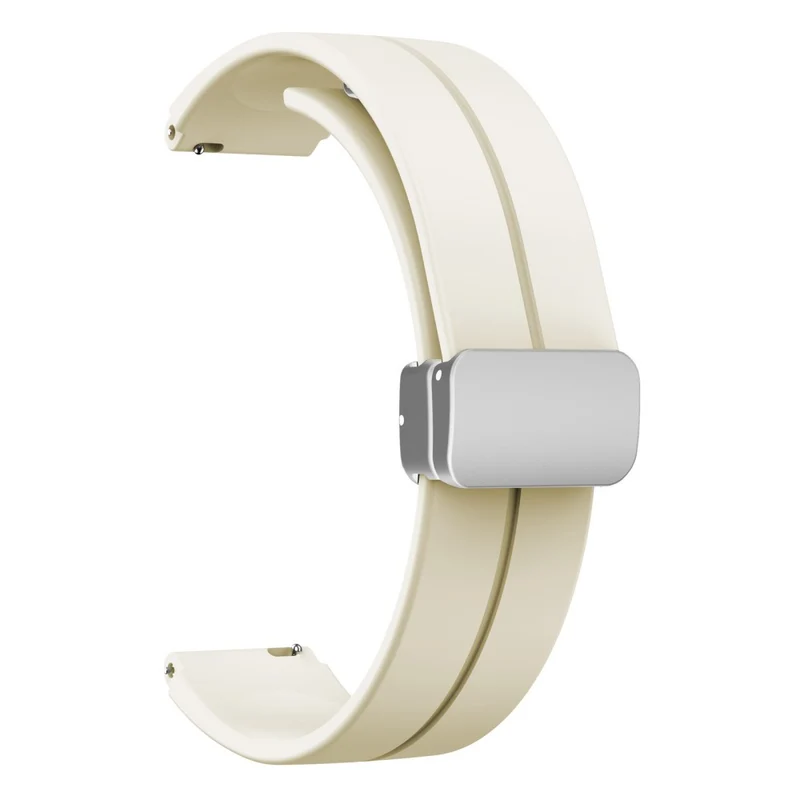 16mm silicone strap with silver buckle for Keep / Huawei / Timex watch