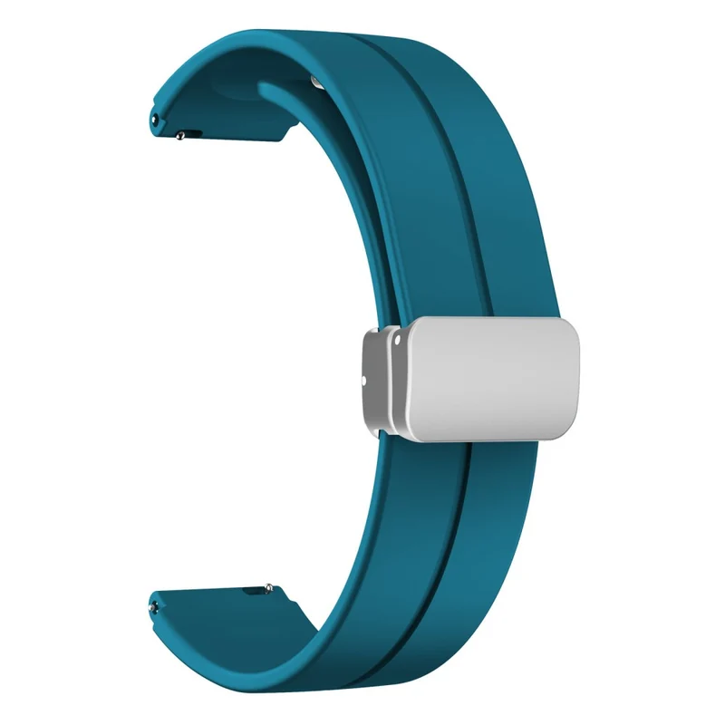 16mm silicone strap with silver buckle for Keep / Huawei / Timex watch