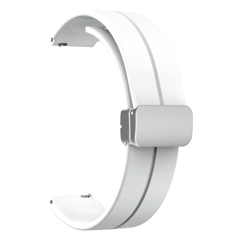 16mm silicone strap with silver buckle for Keep / Huawei / Timex watch