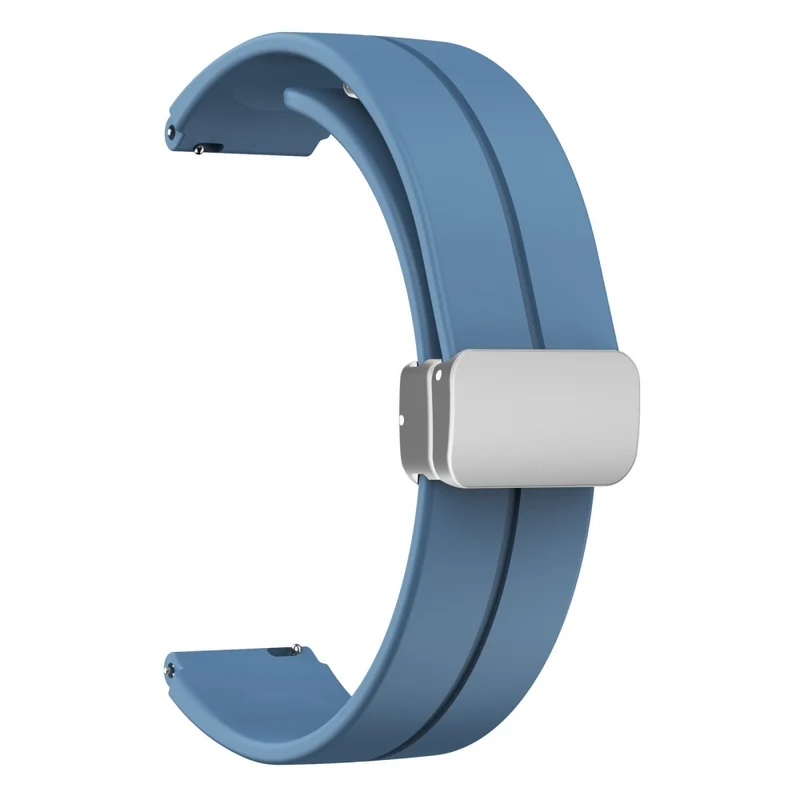 16mm silicone strap with silver buckle for Keep / Huawei / Timex watch