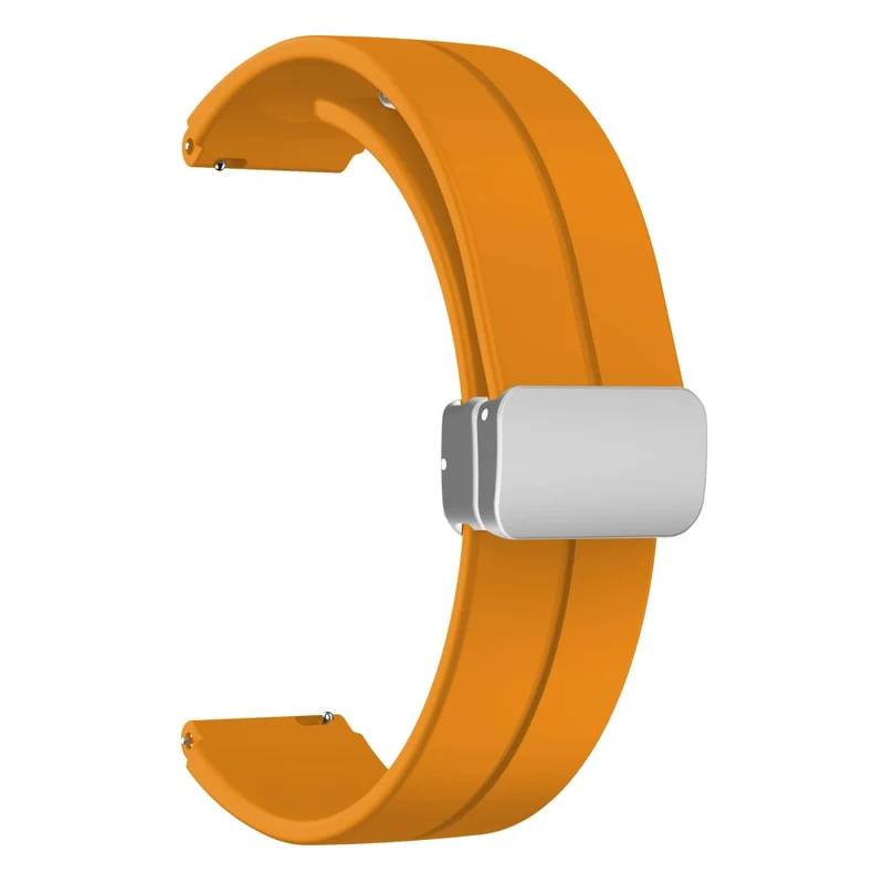 16mm silicone strap with silver buckle for Keep / Huawei / Timex watch