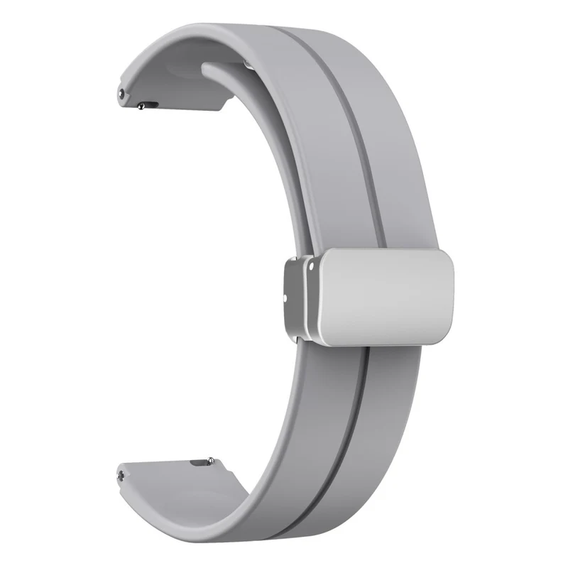 16mm silicone strap with silver buckle for Keep / Huawei / Timex watch