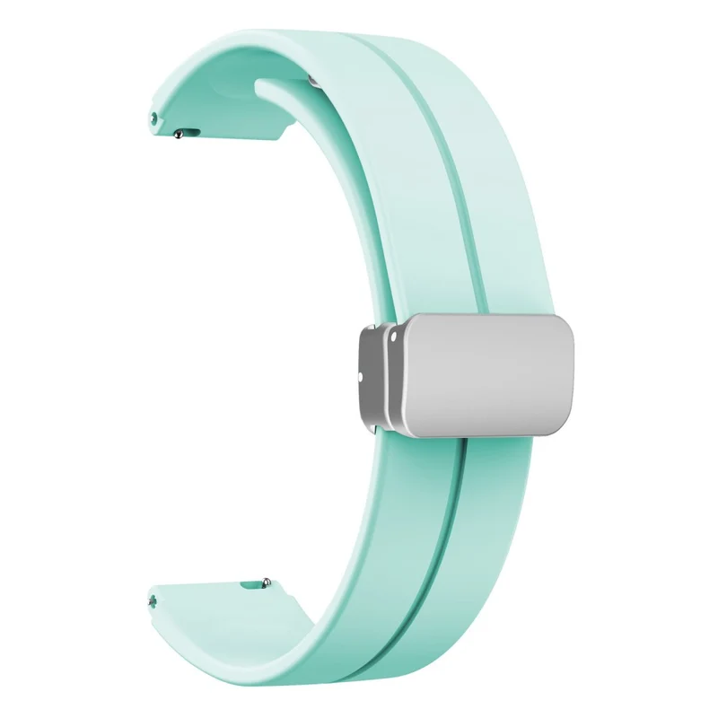 16mm silicone strap with silver buckle for Keep / Huawei / Timex watch