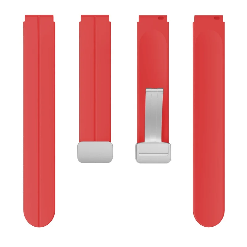 16mm silicone strap with silver buckle for Keep / Huawei / Timex watch