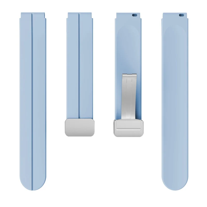 16mm silicone strap with silver buckle for Keep / Huawei / Timex watch