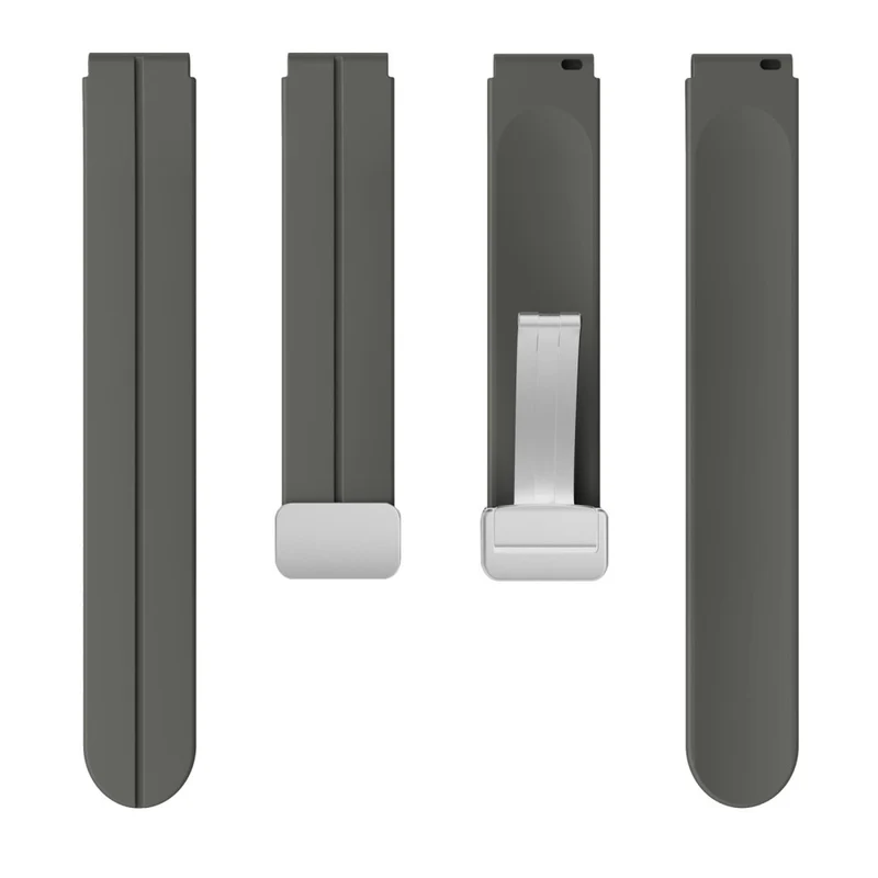 16mm silicone strap with silver buckle for Keep / Huawei / Timex watch