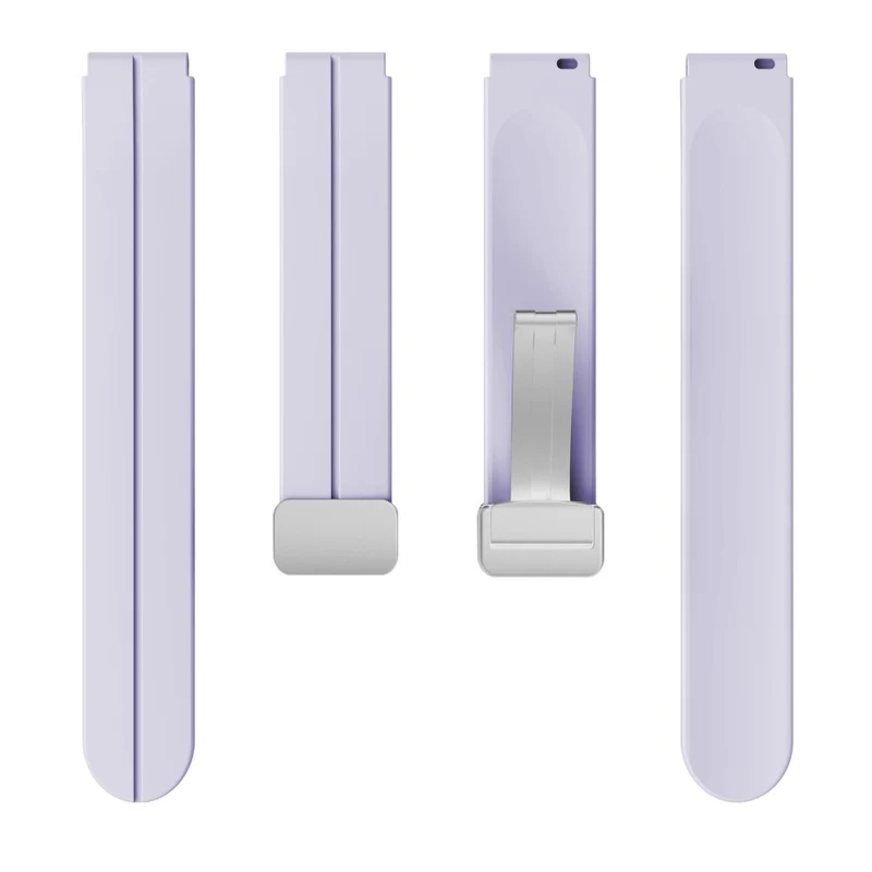 16mm silicone strap with silver buckle for Keep / Huawei / Timex watch