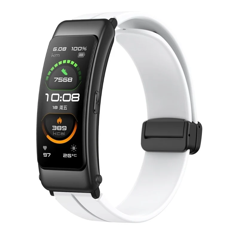 16mm silicone strap with black buckle for Keep / Huawei / Timex watch