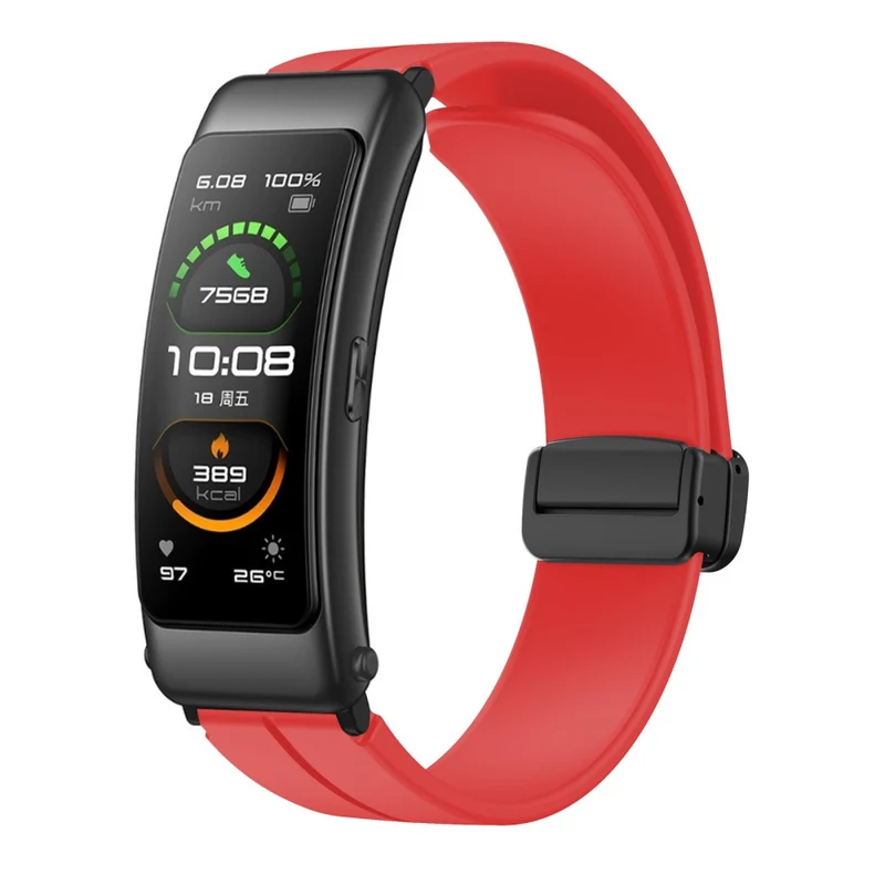 16mm silicone strap with black buckle for Keep / Huawei / Timex watch