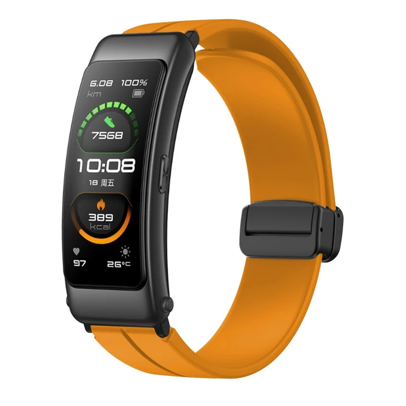 16mm silicone strap with black buckle for Keep / Huawei / Timex watch