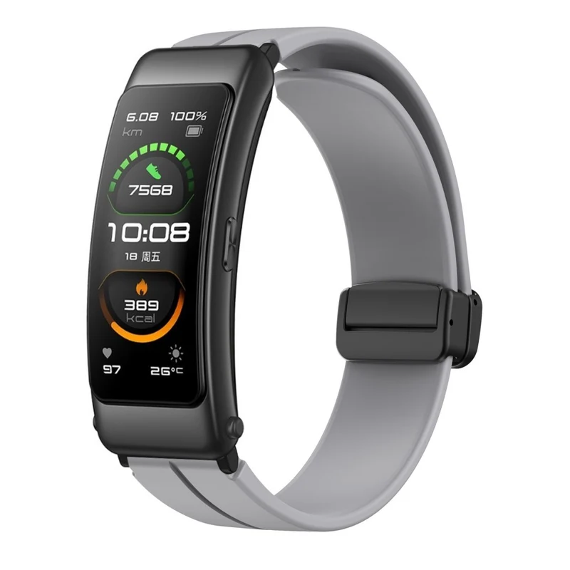 16mm silicone strap with black buckle for Keep / Huawei / Timex watch